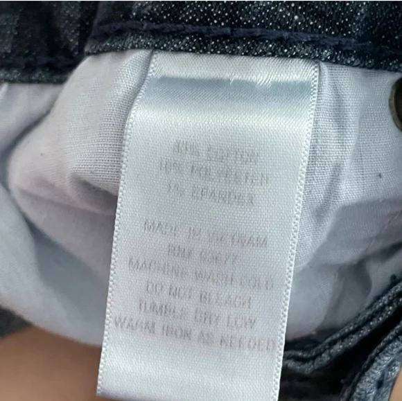 City Streets blue small checker patterned jeans size 11. - Picture 8 of 8